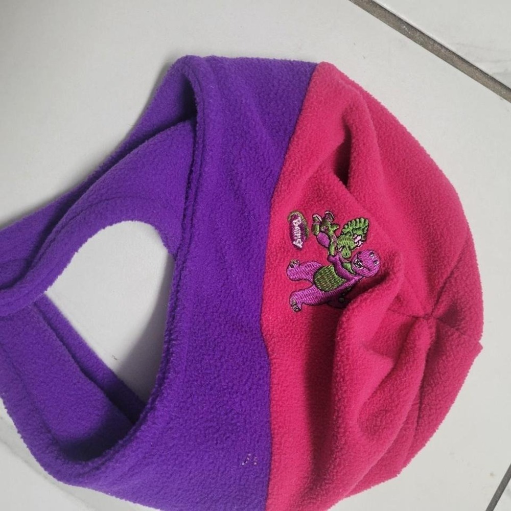 Vintage 90s Barney the Dinosaur toddler hat